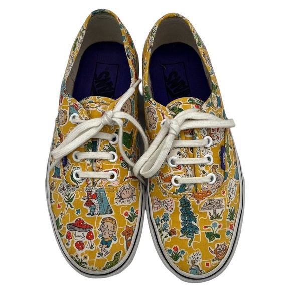 Vans Liberty Alice in Wonderland Sneakers Women's Size 7 - Picture 3 of 11